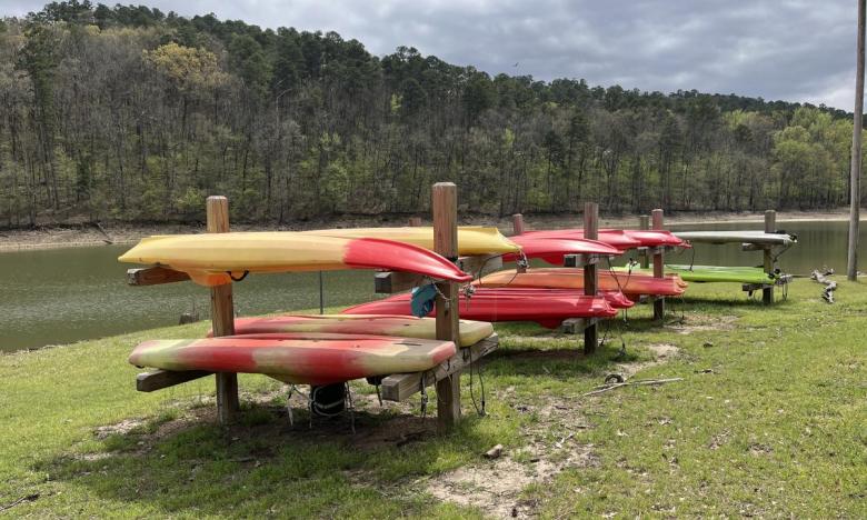 Kayaks at Daisy State Park. 
